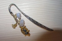 ZM1506 - záložka malá Prasátko - znamení Býk (chalcedon, citrín), cena: 100,-Kč